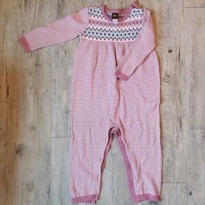Tea girls button onesie